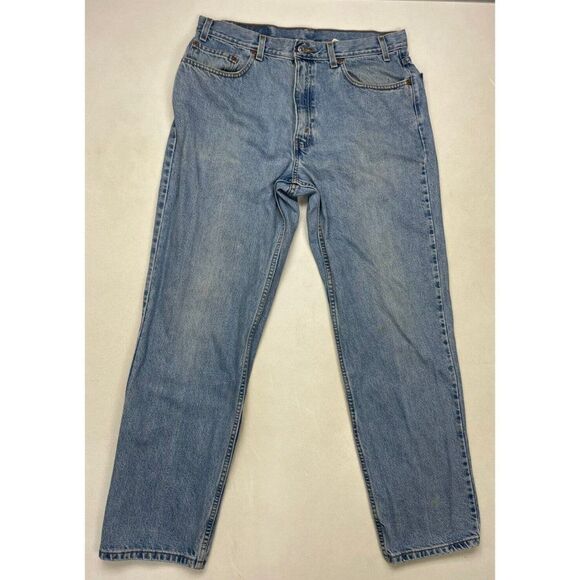 VINTAGE Levi's 550 Relaxed Fit Denim Jeans Men 34 X 31 Blue Tag Size 36 x 32 - Picture 1 of 14